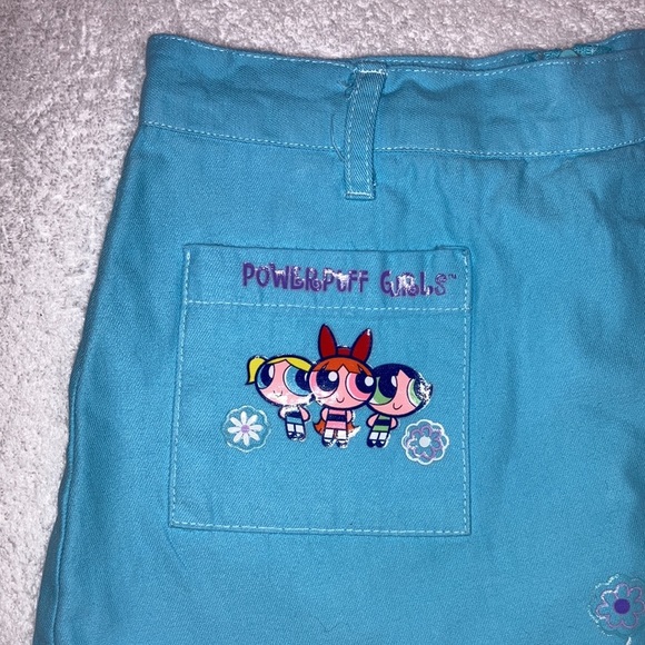 Vintage 90’s Cartoon Network powerpuff girls medium 6/7 light blue skort - Picture 2 of 7